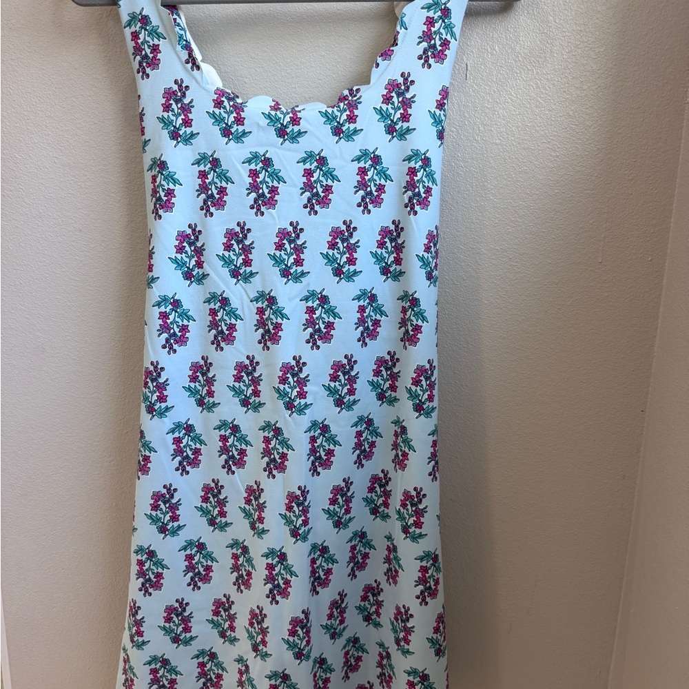 J. Crew Floral Patterned Top in Blue and Pink